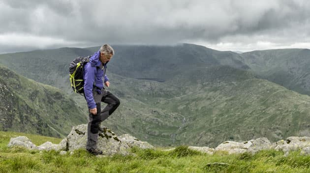 Man hiking