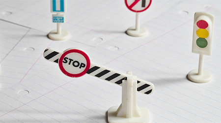 Toy roadsigns