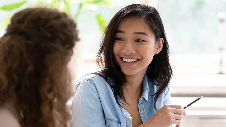 Grow your talent and career - female student learning