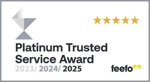 Feefo Platinum Trusted Service Award