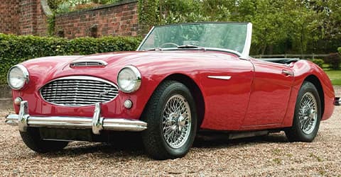 Vintage red car